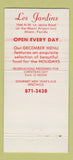 Matchbook Cover - Les Jardins Miami FL Christmas 30 Strike