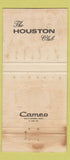 Matchbook Cover - Houston Club TX WORN BACK 30 Strike