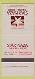 Matchbook Cover - Star Plaza Theatre Resort Merrillville IN 30 Strike