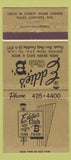 Matchbook Cover - Eddie's Club B Hales Corners WI 30 Strike