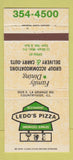 Matchbook Cover - Ledo's Pizza Countryside IL 30 Strike
