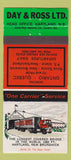 Matchbook Cover - Day Ross Trucking Hartland NB WEAR 30 Strike