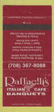 Matchbook Cover - Raffaelli's Italian Libertyville IL 30 Strike