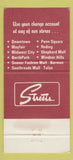 Matchbook Cover - Streets Oklahoma City Norman Tulsa OK WORN 30 Strike