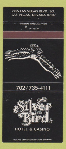 Matchbook Cover - Silver Bird Hotel Casino Las Vegas NV 30 Strike