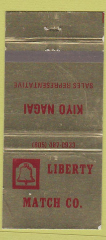 Matchbook Cover - Liberty Match Kiyo Nagai WEAR 30 Strike