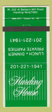 Matchbook Cover - Harding House Harding NJ 30 Strike
