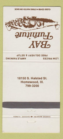 Matchbook Cover - Bay Furniture Homewood IL 30 Strike