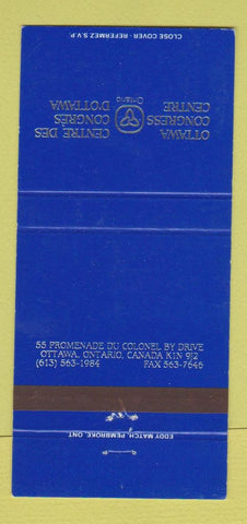 Matchbook Cover - Ottawa Congress Centre ON 30 Strike