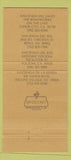 Matchbook Cover - Hacienda Mexican Reno Lake Tahoe Folsom 30 Strike
