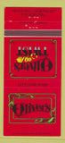 Matchbook Cover - Oliver's Twist Philadelphia PA Hilton 30 Strike