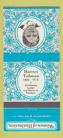 Matchbook Cover - Harriet Tubman Women of Distinction 30 Strike