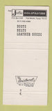 Matchbook Cover - Justin Boots Western Clothes Cody WY 30 Strike