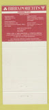 Matchbook Cover - Birra Poretti's Houston Dallas TX WEAR 30 Strike