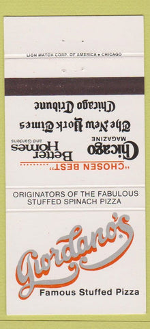 Matchbook Cover - Giordano's Pizza Chicago IL 30 Strike