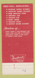 Matchbook Cover - Red Hill Savings Loan Pottstown PA WEAR 30 Strike