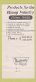 Matchbook Cover - Lee Supply Charleroi PA MISCUT 30 Strike