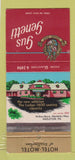 Matchbook Cover - Gus Genetti Hotel Motel Hazleton PA WEAR 30 Strike