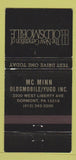 Matchbook Cover - Mc Minn Oldsmobile Yugo Dormont PA 30 Strike