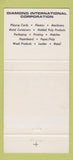 Matchbook Cover - Diamond International Corp New York City 30 Strike
