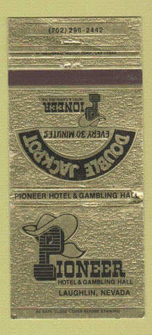 Matchbook Cover - Pioneer Hotel Laughlin NV WEAR 30 Strike
