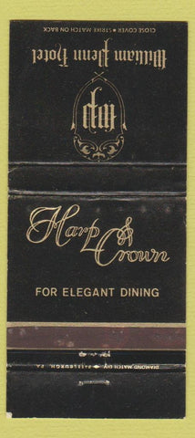 Matchbook Cover - William Penn Hotel Pittsburgh PA 30 Strike