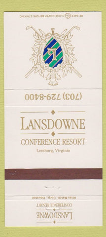 Matchbook Cover - Lansdowne Resort Leesburg VA 30 Strike