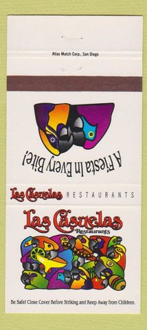 Matchbook Cover - Las Casuelas Restaurant Palm Springs CA 30 Strike
