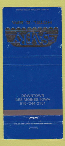 Matchbook Cover - The Savery Hotel Spa Des Moines IA WEAR 30 Strike