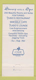Matchbook Cover - The Savery Hotel Spa Des Moines IA WEAR 30 Strike