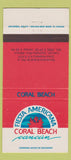 Matchbook Cover - Fiesta Americana Coral Beach Cancun Mexico 30 Strike