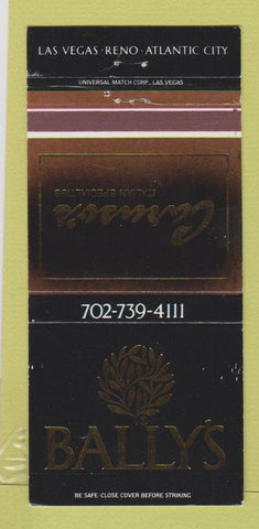 Matchbook Cover - Bally's Casino Las Vegas Reno Atlantic City Caruso's 30 Strike