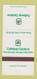 Matchbook Cover - Callaway Gardens Pine Mountain GA 30 Strike