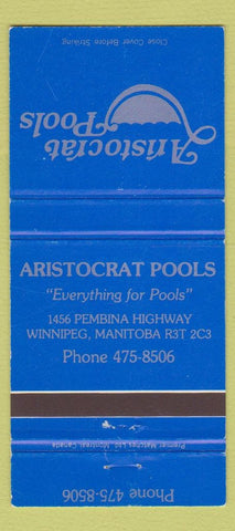 Matchbook Cover - Aristocrat Pools Winnipeg MB WEAR 30 Strike