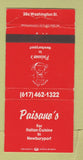 Matchbook Cover - Paisano's Italian Newburyport MA 30 Strike