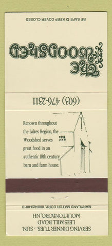 Matchbook Cover - Woodshed Moultonboro NH 30 Strike
