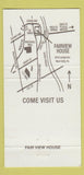 Matchbook Cover - Fair View House West Catasauqua PA 30 Strike