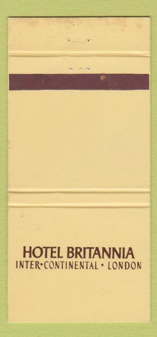 Matchbook Cover - Hotel Britannia London UK WEAR 30 Strike