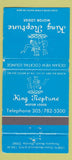 Matchbook Cover - King Neptune Motor Lodge Pompano Beach FL WEAR 30 Strike
