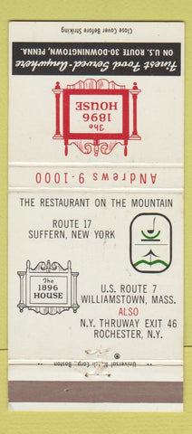 Matchbook Cover - 1896 House Downingtown PA Rochester Suffern 30 Strike