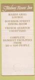 Matchbook Cover - Treadway Resort Inn Lancaster PA CREASE 30 Strike