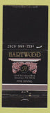 Matchbook Cover - Hartwood Restaurant Glenshaw PA 30 Strike