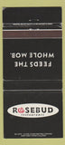 Matchbook Cover - Rosebud Restaurants Chicago IL WEAR 30 Strike