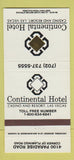 Matchbook Cover - Continental Hotel Casino Las Vegas NV 30 Strike