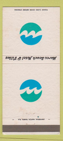 Matchbook Cover - Marco Beach Hotel Villas Marco Island FL 30 Strike