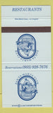 Matchbook Cover - Santa Maria Club CA 30 Strike