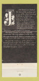 Matchbook Cover - Jennivine Restaurant Dallas TX WEAR 30 Strike