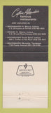 Matchbook Cover Cpt Alexander's Moonraker Davy's Locker Fort Wayne IN 30 Strike