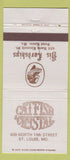 Matchbook Cover - Catfish and Crystal St Louis MO 30 Strike