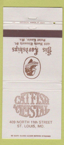 Matchbook Cover - Catfish and Crystal St Louis MO 30 Strike